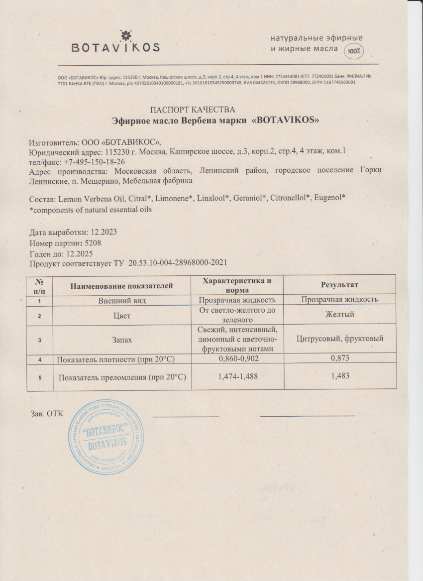 Паспорт №122023